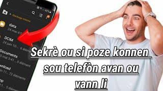 Sekrè ou si poze konnen sou telefòn ou avan ou vann li