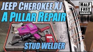 Using a Stud Welder to Repair the A Pillar on my Jeep Cherokee XJ