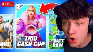 LIVE! - TRIO CASH CUP TOURNAMENT in FORTNITE! (Huge Update!)