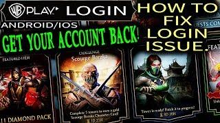 Mortal Kombat Mobile. Login Issue Solved. How To Get Your Account Back in MK Mobile Update 2.0.