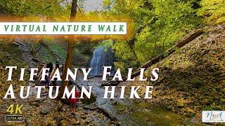 4k Nature walk  at  Tiffany Falls Trail Ontario Canada |  Beautiful Autumn Waterfalls  in 4k UHD