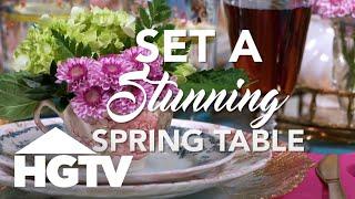 Vintage-Meets-Modern Spring Table Setting | HGTV