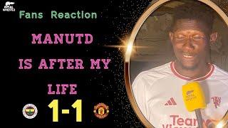 MANUTD is After my Life : Fans Reaction ( Fenerbahçe 1 - 1 Manutd ) Uefa Europa league