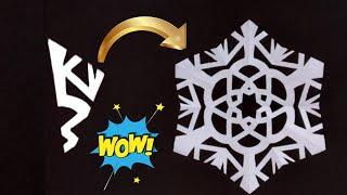 Paper snowflakes tutorial | Amazing paper cutting design | paper art | PM Crafts | paper design |