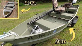 How To Restore And Rebuild An Old Aluminum Boat & Trailer With Detailed Step By Step Instructions!!!