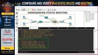 Routing Lab - CONFIGURE STATIC ROUTING