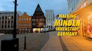 Walking MINDEN Innenstadt City GERMANY 2022 !! Walking Tour MINDEN Germany Shopping Street Old Town