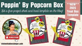 How to make a Stampin' Up! Poppin' By Popcorn Treat Card on a Box