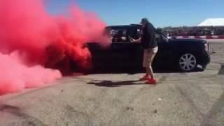 Suelo MOB Truck RED SMOKE Donut/Burnout Session at October Truck Madness 2016 (FULL VIDEO)