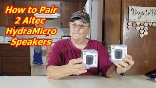 How To Pair 2 Altec Lansing HydraMicro Waterproof Bluetooth Speaker