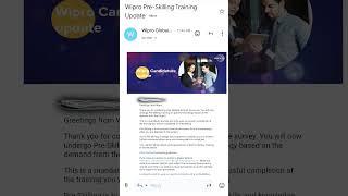 Wipro pre skilling training update#nga#onboarding