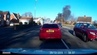 Car Fire Clay Cross 29.12.2015