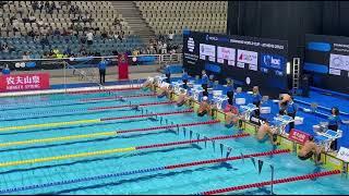 THOMAS  CECCON  WORLD  CUP  2023 ATENE  100 backstroke  heat 54.43