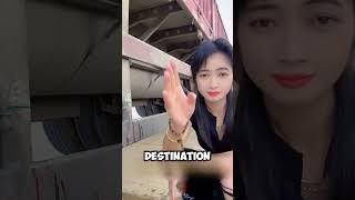 People work hard, but this girl driver is different #short #work #hard #girl #driver #facts