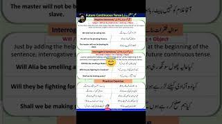 Future Continuous Tense| English Tenses| Future Tense|  #englishgrammar