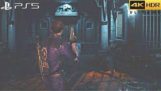 Resident Evil 2 Remake (PS5) 4K 60FPS HDR + Ray tracing Gameplay - (Full Game)