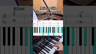  Minor 7th Upper Structure Voicing – Piano Chords!  #musikunterricht