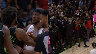 4 EJECTED after Naji Marshall chokes Jimmy Butler and starts HUGE FIGHT 