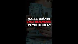 #Short SABES CUÁNTO GANA REALMENTE UN YOUTUBER?