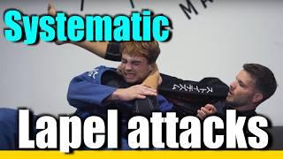 Lapel CHOKES from back control