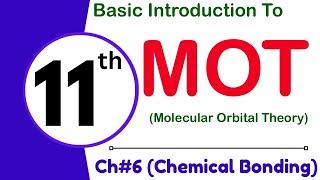 Molecular orbital Theory | MOT | Basic introduction | 11th class chemistry | ch.no.6