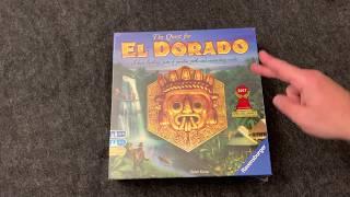 Quest for El Dorado Board Game Unboxing - 4k