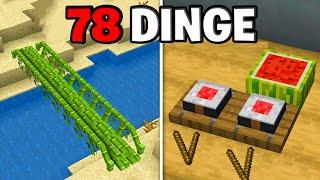 78 DINGE in MINECRAFT die du wirklich BAUEN kannst!