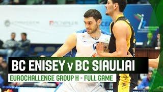 BC Enisey (RUS) v BC Siauliai (LTU) – Full Game – Regular Season – 2014-15 EuroChallenge