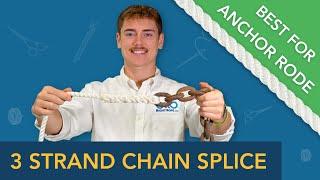 Rope to Chain Splice | 3 Strand