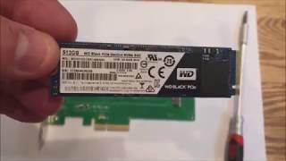 How to Install an NVME SSD in to a Precision T5810 Workstation WDS512G1X0C-00ENX0