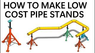How to make a low-cost pipe stand for pipe fit-up.