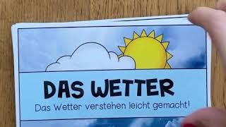 Das Wetter - Lernwerkstatt mit Lapbook