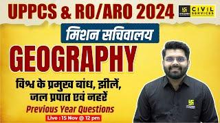 Geography for UPPCS & RO/ARO 2024 | Important Lakes Of World | Geography PYQs #8 | By Vaibhav Sir