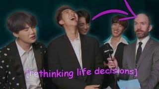 BTS being chaotic during interviews