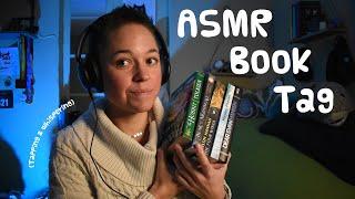 ASMR Book Tag!!  (whispering, book tapping, & a lil phone tapping)