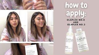 How To Apply: Olaplex no.0 and no.3