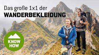 Das große 1x1 der Wanderbekleidung