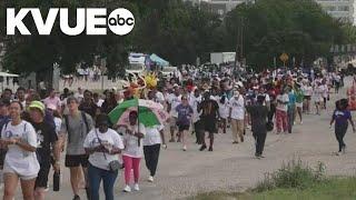 'Walk for Freedom' attendees celebrate Juneteenth while honoring Opal Lee, despite her absence