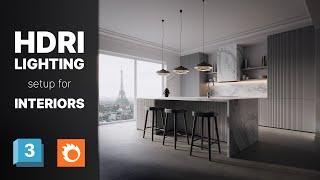 HDRI Lighting Setup for Interior Visualizations | 3ds Max + Corona Render