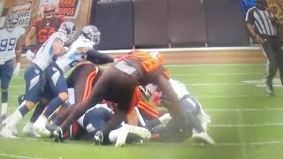 Cleveland Browns Greg Robinson Kick to the Face Unsportsmanlike Conduct