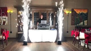 Cold Spark Firework Fountain - Rental Demonstration - C West Entertainment