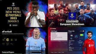 PES 2021 New Menu eFootball 2023 SEASON 5