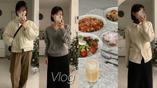 VLOG | 직장인 일주일 브이로그 | 5:30 기상하는 출근러 | 숏패딩코디 | 잠봉뵈르 샌드위치 해먹기 