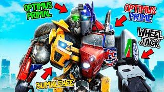 Mixing EVERY TRANSFORMERS Robot In ONE In GTA 5