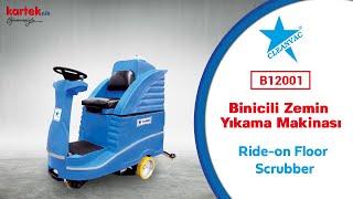 CLEANVAC B12001 Binicili Zemin Temizleme Makinesi / Ride-on Floor Scrubber