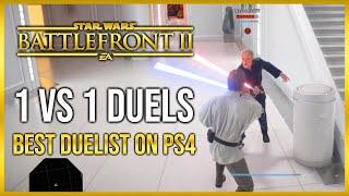 Battlefront 2 Lightsaber Duels | Dueling The BEST PLAYER On PS4 | Star Wars Battlefront 2 Gameplay