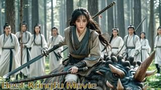 Kung Fu Movie! The abused slave girl is Kung Fu master, beats an ancient beast, becomes its master!