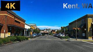 Downtown Kent, WA Driving Tour in Summer 2023.