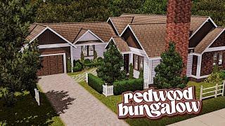 building a family bungalow | redwood | the sims 3: speed build (+ cc links)