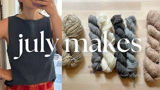 JULY MAKES | summer knits + tour de fleece